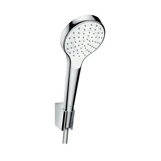 Hansgrohe Croma Select S 110 White Chrome tuš set: ručni tuš sa 1 mlazom, Isiflex B 1250 crevo za tuš i držač 26420400