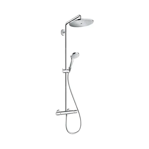 Hansgrohe Croma Select S kompletni tuš sistem usponski sa termostatskim mešačem, ručnim tušem i nadglavnim tušem 26790000