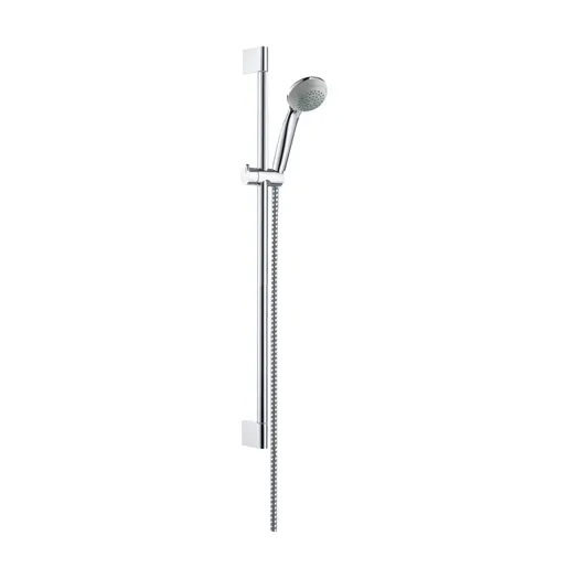 Hansgrohe Crometta 85 Chrome tuš set: ručni tuš sa 1 mlazom, Metaflex C 1600 crevo za tuš i usponska šipka sa kliznim držačem 27651000