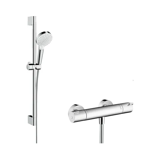 Hansgrohe Crometta ručni tuš set sa Ecostat 1001 CL baterijom (slavinom) termostatskom za tuš 27812400