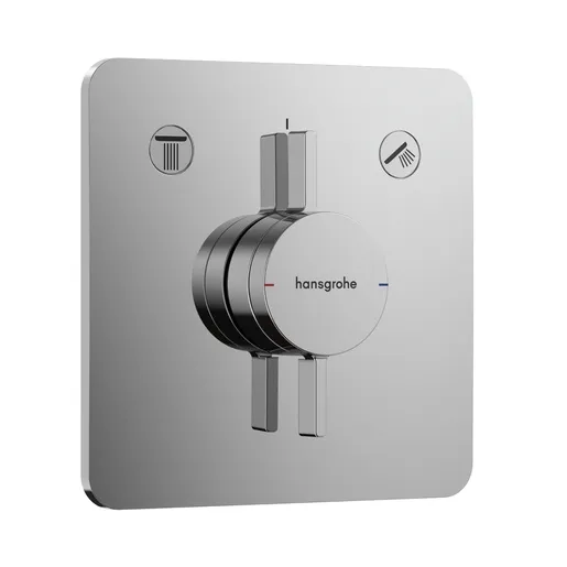Hansgrohe DuoTurn Q Chrome mešač sa prebacivačem sa 2 funkcije četvrtasti 75414000