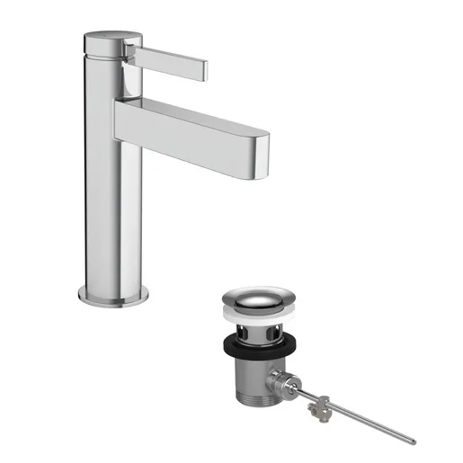 Hansgrohe Finoris 110 Chrome baterija (slavina) za bide sa odlivnim ventilom sifona pop-up 76020000