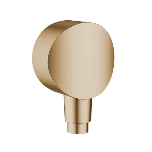 Hansgrohe FixFit Round Brushed Bronze priključak za crevo ručnog tuša sa nepovratnim ventilom i sintetičkim priključnim uglom 26453140