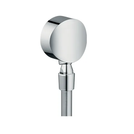 Hansgrohe FixFit Round Chrome priključak za crevo ručnog tuša sa nepovratnim ventilom i zglobnim priključkom 27506000