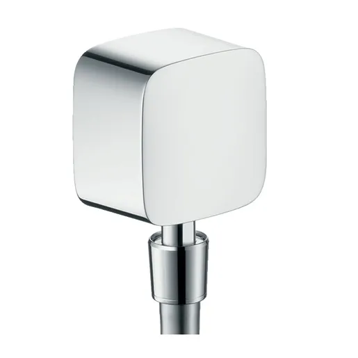 Hansgrohe FixFit SoftSquare Chrome priključak za crevo ručnog tuša sa zglobnim priključkom i nepovratnim ventilom 27414000