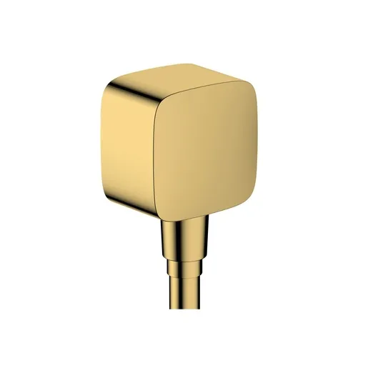 Hansgrohe FixFit SoftSquare Polished Gold Optic priključak za crevo ručnog tuša sa nepovratnim ventilom 26457990