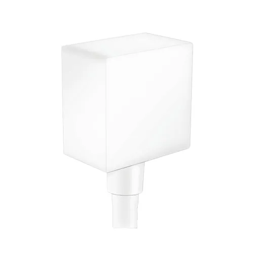 Hansgrohe FixFit Square Matt White priključak za crevo ručnog tuša sa nepovratnim ventilom 26455700