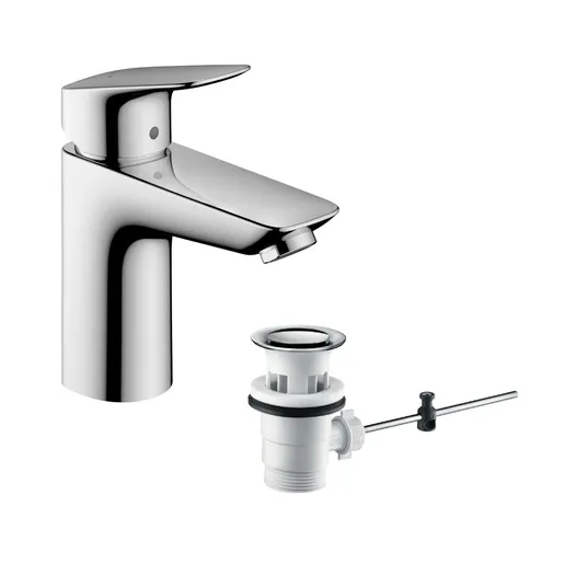 Hansgrohe Logis 100 Chrome baterija (slavina) za umivaonik sa odlivnim ventilom sifona pop-up 71100000