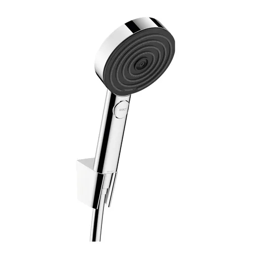 Hansgrohe Pulsify Select S Chrome tuš set: ručni tuš sa 3 mlaza, držač za ručni tuš, Isiflex 1600 crevo za tuš 24303000