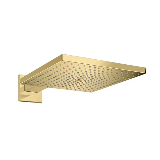 Hansgrohe Raindance E 300 Polished Gold Optic nadglavni tuš sa 1 mlazom i zidnim držačem od 390mm 26238990