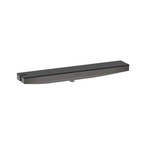 Hansgrohe Rainfinity Brushed Black Chrome zidni priključak za tuš creva sa držačem ručnog tuša levo i policom 26843340
