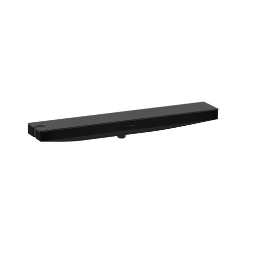 Hansgrohe Rainfinity Matt Black zidni priključak za tuš creva sa držačem ručnog tuša levo i policom 26843670
