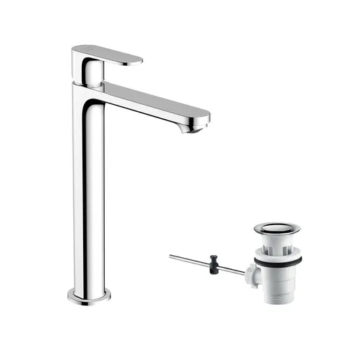 Hansgrohe Rebris S 240 Chrome baterija (slavina) za umivaonik sa odlivnim ventilom sifona pop-up 72580000