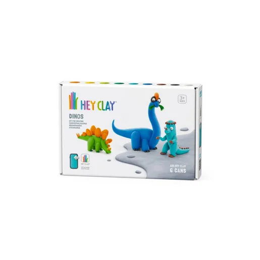HEY CLAY SET STEGOSAURUS PACHYCEPHALOSAURUS BRACHIOSAURUS MDP60032