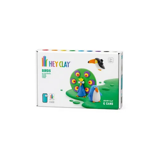 HEY CLAY SET TOUCAN PENGUIN PEACKOCK MDP60026