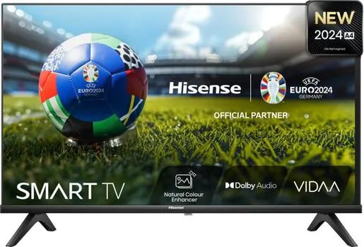 Hisense LED TV 40" 40A4N, Full HD, VIDAA OS Smart TV, Direct Full Array, Natural Color Enhancer, DTS® Virtual:X™, Dolby Audio