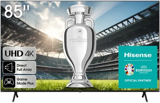 Hisense LED TV 85" 85A6K, 4K Ultra HD, VIDAA OS Smart TV, Direct Full Array, Pixel Tuning, Precision Colour, Dolby Vision HDR, DTS Virtual X