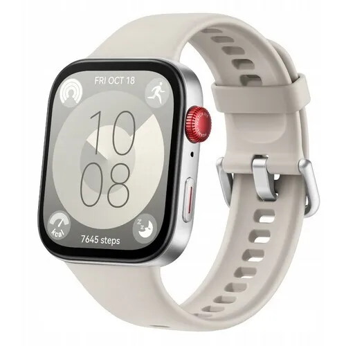 Huawei Watch FIT 3, Silikon narukvica, Bela, Pametni sat
