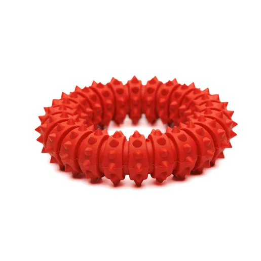 Igračka za psa -gumeni  krug 12cm - crveni