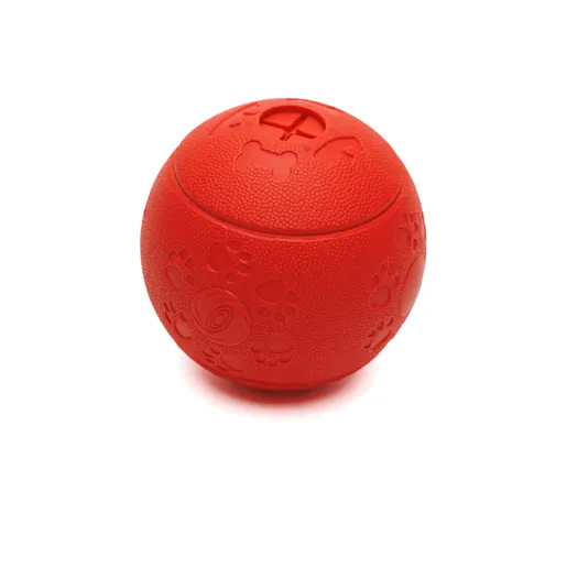 Igračka za psa - loptica za poslastice 8cm - crvena