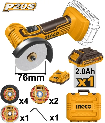 INGCO Aku mini brusilica SUPER CAGLI76012