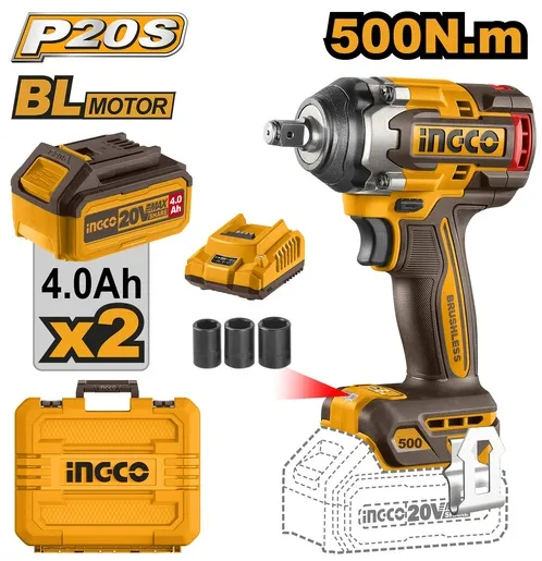 INGCO Aku udarni odvijač 1/2" 500nM SUPER CIWLI2050
