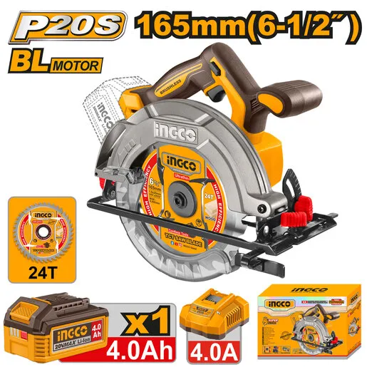 INGCO CSLI16523E aku cirkularna testera 165mm super