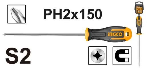 INGCO Odvijač PHILLIPS PH2X150mm HS68PH2150