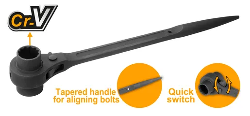 INGCO Račna sa duplim nasadnim ključem 19X21mm HRSTW19211