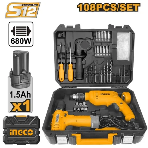 INGCO Set CDLI12415 + ID6808 HKTHP11081