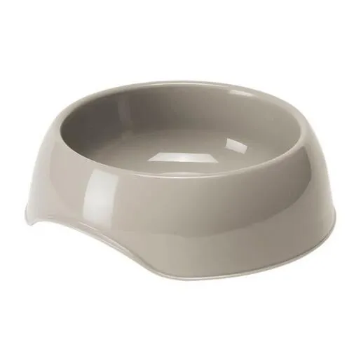 Činija plastična za psa 700ml Gusto - siva