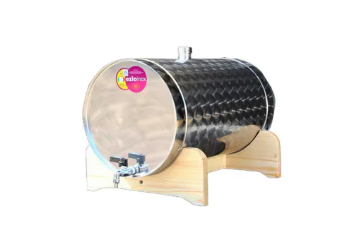 Inox bačva 35 l- horizontalna (za rakiju)- sa slavinom