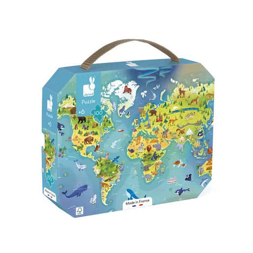 Janod Svet puzzle 100 kom J02607