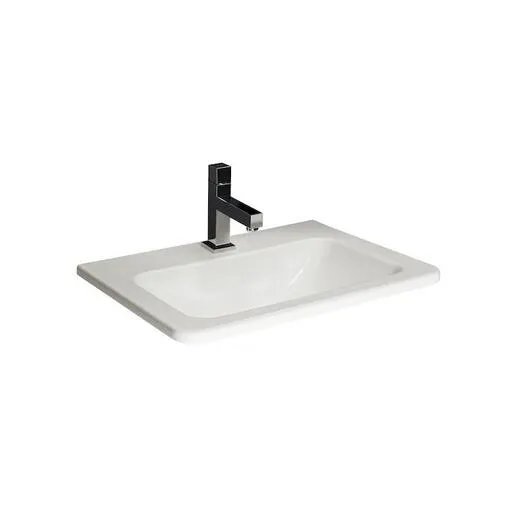 Jika Cubito Pure White umivaonik (lavabo) 550x410x20 ugradni sa rupom za bateriju i sa prelivom 8.1742.2.000.104.1
