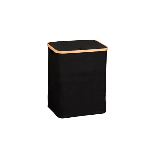KESPER KSP19594 KORPA ZA PRLJAVI VEŠ SA BAMBUS OKVIROM CRNA 51cm