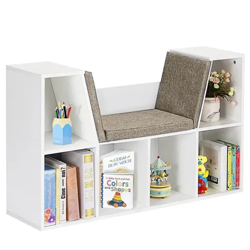 KINDER HOME 3 u 1 dečija polica za knjige i klupa JVTR-3153