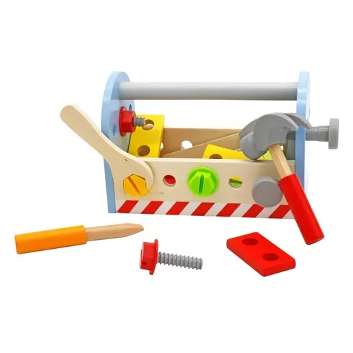 KINDER HOME Drveni alat u torbi,set za igru V03D150