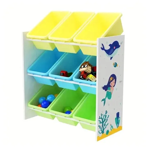 KINDER HOME Polica za igračke i knjige šarena JVTR-3183