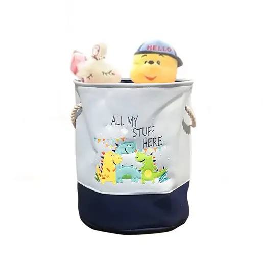 KINDER HOME Sklopiva dečija korpa za igračke ili odeću plava GH-KK04