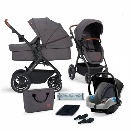 Kinderkraft b-tour kolica za bebe set 3u1 dark grey KSBTOU00DGR3