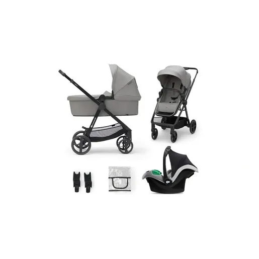 Kinderkraft kolica za bebe newly set 3u1 moonlight grey KSNEWL00GRY300I