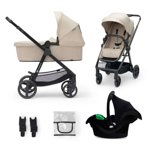 Kinderkraft kolica za bebe newly set 3u1 sand beige KSNEWL00BEG300I