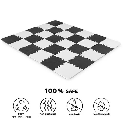 Kinderkraft podloga za igru puzzle LUNO Black (KKMLUNOBLK0000)