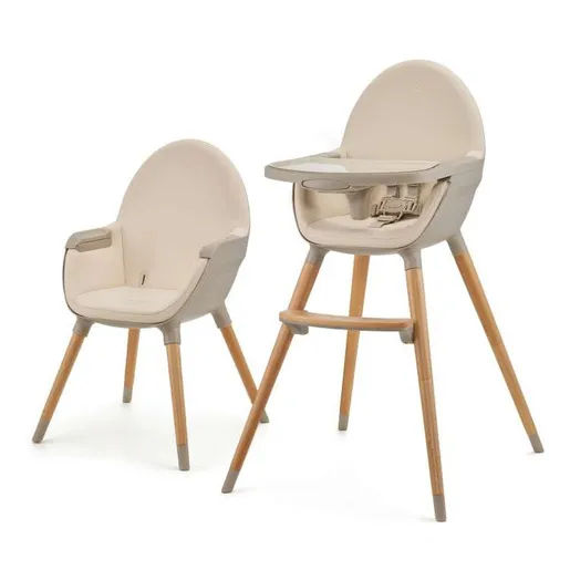 Kinderkraft stolica za hranjenje 2u1 fini2 beige KHFINI02BEG0000