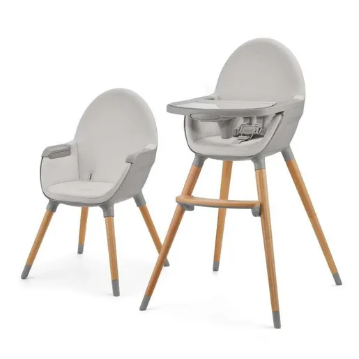 Kinderkraft stolica za hranjenje 2u1 fini2 grey KHFINI02GRY0000