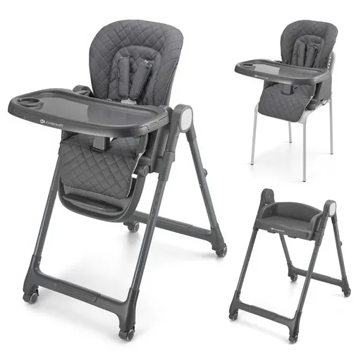 Kinderkraft stolica za hranjenje TULO grey KHTULO00GRY0000