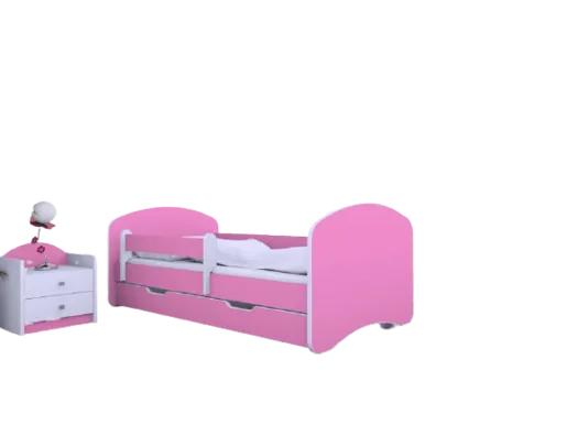 Krevet sa dušekom i fiokom 160x80 HAPPY III - ROZE 7705