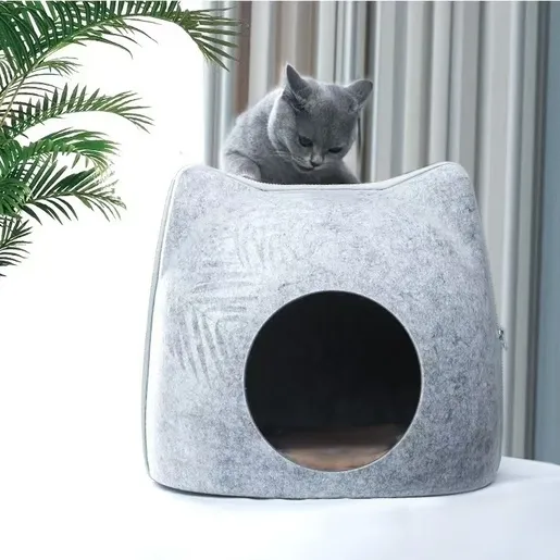 Kućica za ljubimce Cat Light Gray