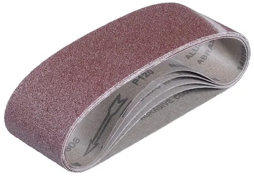 Kwb 5-delni set brusnih traka 75x533mm, (2xG40-2xG80-1xG120), Pribor trakaste brusilice TE-BS 8540, TC-BS 8038