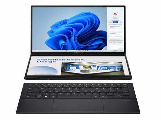 Laptop ASUS ZenBook Duo UX8406MA-PZ051W, 14 WQXGA OLED, Intel Core Ultra 9 185H, 2TB SSD, 32GB RAM, Intel Arc Graphics, WIN 11 HOME